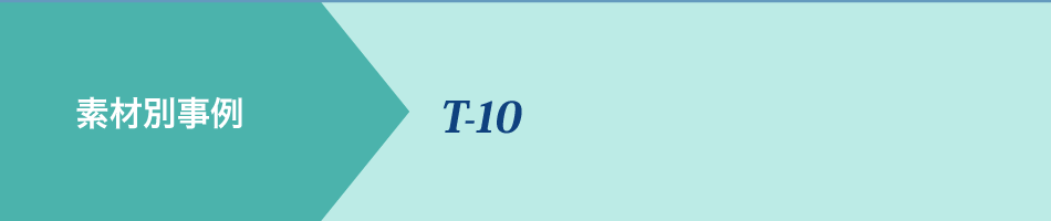 素材別事例 T-10